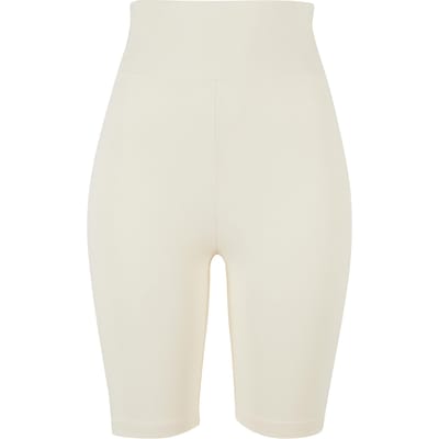 Urban Classics Ladies High Waist Cycle Shorts Whitesand Maat: XS | Sport Shorts Outlet | Dames | Beige