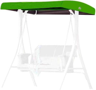 Schommelluifel Vervangend Dak - Schaduwhoes Tuinschommel - Buiten Ontspannen - Waterdicht UV Beschermd - 191 x 120 cm - Groen