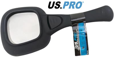 Vergrootglas / Handloep met led verlichting en Uv-licht vergroot 2.5 x
