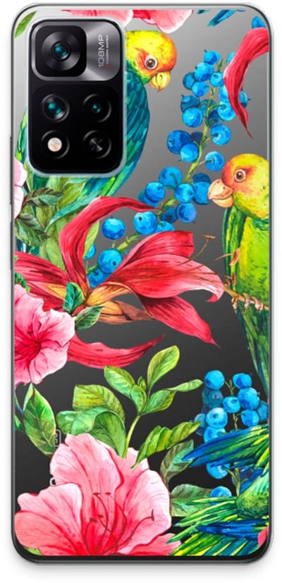 Case Company® - Hoesje geschikt voor Xiaomi 11i hoesje - Papegaaien - Soft Cover Telefoonhoesje - Bescherming aan alle Kanten en Schermrand