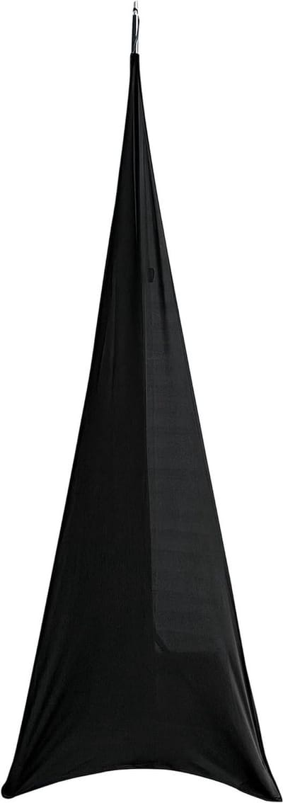 Speaker Statief Cover - DJ Statief Hoes - Evenementen Aankleden - Enkelzijdig Ontwerp - 120-180 cm Hoog - Zwart