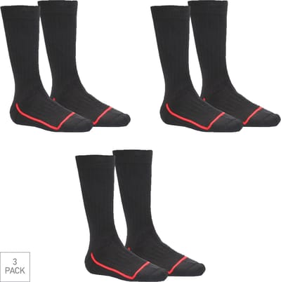 Bata Industrials - 3-Pack - Thermo Wollen Werksokken - Extra Sterk - Badstof - Heren / Dames - zwart - 35-38 - 122110101