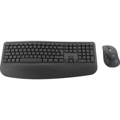 Logitech Signature Comfort Plus Combo MK880 – Draadloze toetsenbord en muis – Geïntegreerde palmsteun- Bluetooth - Zwart
