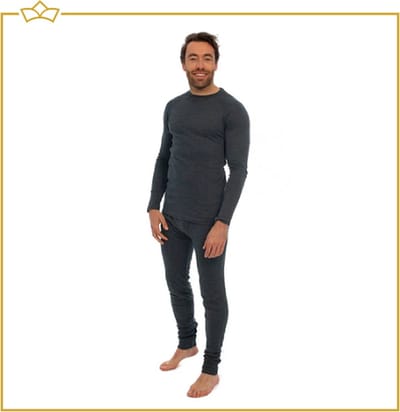 ATTREZZO® Thermokleding - Shirt en Broek - Heren - Maat XL - Thermo Ondergoed