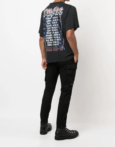 T-shirt met Iron-logo print