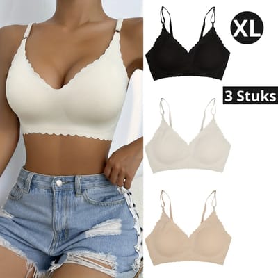 Livano BH Zonder Beugel - Zonder Bandjes - Push-up Bh's - Comfort Bh - Gemengd - XL
