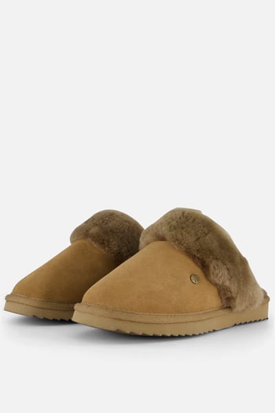 Warmbat Flurry Suede Dames Sloffen - Bruin