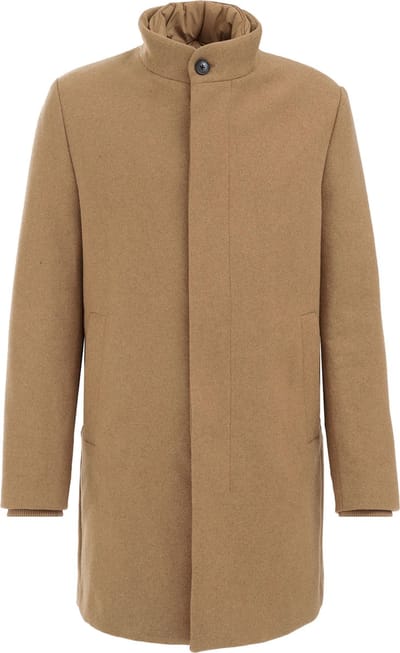We Fashion Coat Light Brown Maat: S | Single-Breasted Mantels Outlet | Heren | Beige