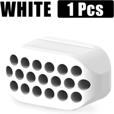 Siliconen kaaktrainer Gezichtstoner en kaaklijn Fitness Ball Neck Toning Apparatuur Gezichtsschoonheidstool Dubbele kintrainer WHITE 1 PCS