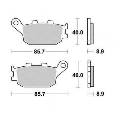 Plaquette de frein AP Racing pour Moto Yamaha 600 R6 2003 à 2004 LMP257SR Neuf