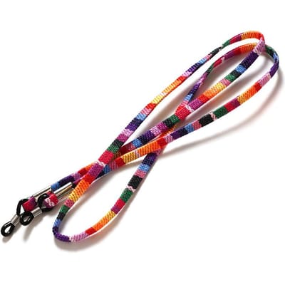 Y2K Katoenen Brillenband Ketting Zonnebrillenhouder Koord Antislip Leesbrillenketting Koord Nekkoord Brillen Brillenkoord E