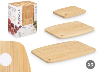 Kinvara Bamboe Snijplankenset – 3 Delige Set | Duurzaam & Stijlvol