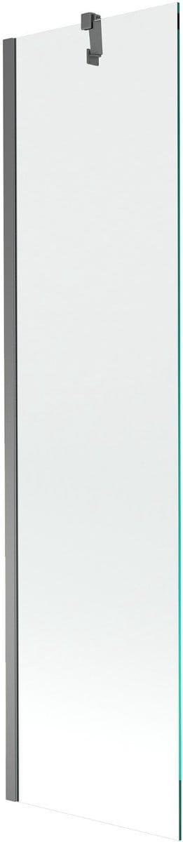 Mexen Next badwand scherm 1-delig 50 x 150 , transparant, kanonmetaal - 895-050-000-00-00-95