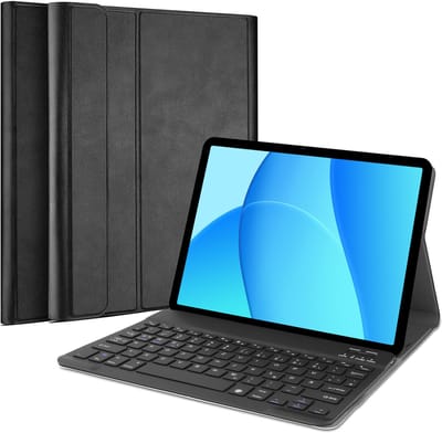 Cazy tablet Hoes met Toetsenbord geschikt voor Oppo Pad SE - QWERTZ Bluetooth Keyboard Case - Zwart