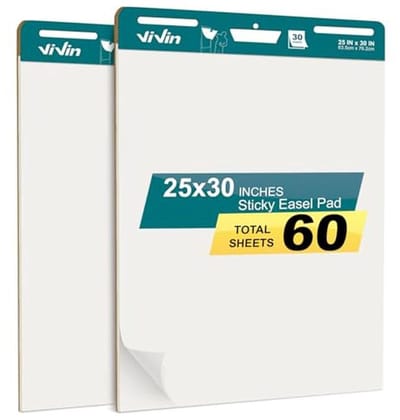 Grote Zelfklevende Ezelblokken - 63,5 x 76,2 cm - 30 Vellen per Blok - Ideaal voor Klas en Kantoor