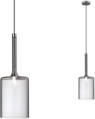 Toolight App1702-1Cp B Hanglamp Grijs 14X10X30Cm