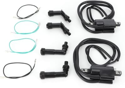 Aluminiumlegering ontstekingsspoel en bougie set met bougiehoes geschikt voor CB350F, CB400F, CB500 en CB550