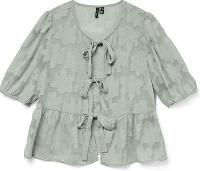 VERO MODA - VMGABI 2/4 TIE TOP WVN EXC - Dames - Blouses
