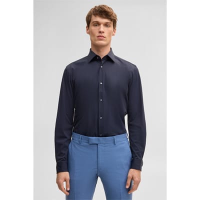 Overhemd Sit, donkerblauw