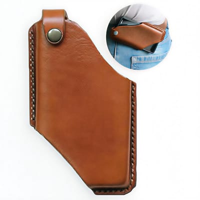 PU Leren Telefoontas Maat S met Riemlussen – Mobiele Telefoon Heuptas, Riemhouder voor Wandelen, Klimmen, Trekking, Outdoor Training, Fitness, Sport en Dagelijks Gebruik- BRUIN