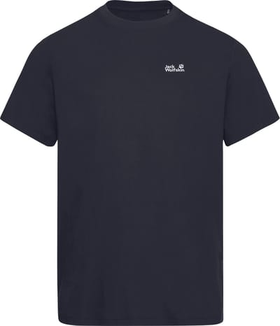 Jack Wolfskin ESSENTIAL T M Heren Outdoorshirt-dark navy