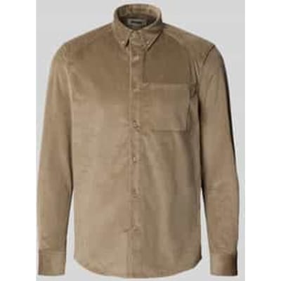 Regular fit vrijetijdsoverhemd van corduroy met button-downkraag