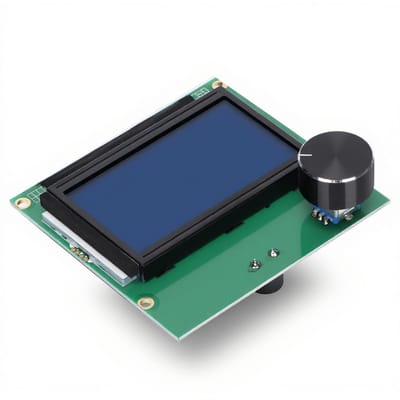 Allecto - 3D-printerkit - LCD-scherm Monitor - Slimme Onderdelen - Blauw - Moederbord Accessoires - Universeel voor Doe-het-zelf 3D-printers - Gesc...