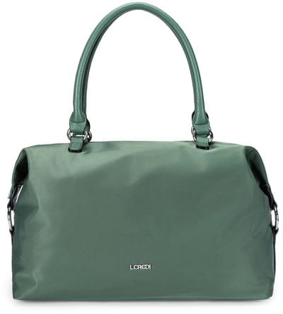 L.CREDI schoudertas Stravel Shopper Deep Green olijfgroen