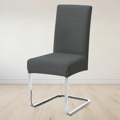 Dikke Jacquard Rugleuning Stoelhoezen T-vormig Patroon Stoelzittinghoes Elastische Eetkamerstoelbeschermer Kantoor Restaurant Universeel 1-pc