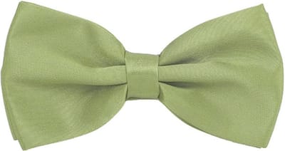 Fako Fashion - Vlinderstrik - Vlinderdas - Strik - Satijn - Voorgestrikt - 12.5cm - Licht Olijfgroen