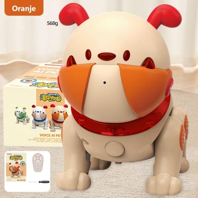 Slimme stemhond/lichaamsgevoelige aanraking, interactieve zang- en dansrobothond met afstandsbediening/speelgoedhond voor kinderen/cadeau voor een verjaardag
