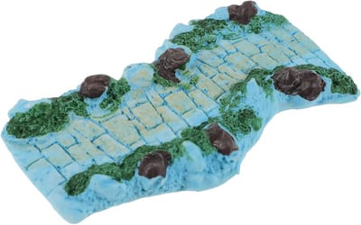 Miniatuur Steen Ornament - Tuin Pad - Landschap Decoratie - Weerbestendig Decor - 11 cm Lengte - Hemelsblauw