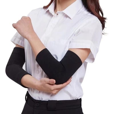 Ultradunne 1 paar Armmouw Elastische Armband Elleboogsteun Basketbal Armmouw Ademend Voetbal Sport Elleboogbeschermer Brace L