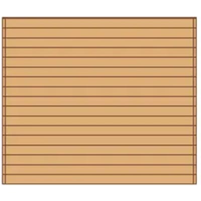 Solid Voorwand ‘s7734’ Hout 270x255cm