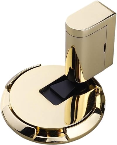 Deurstopper - Deursteun Vloer - Deuren Open Houden - Nagelloze Installatie - 400 Gram - Goud