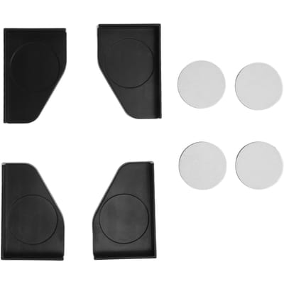 Vis Tank Hoekbeschermer Plastic Schokbestendig Antislip Aquarium Glas Hoekhoes black