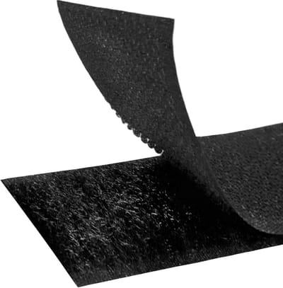 Nauwbaar Klittenband Zwart 25 Meter x 100 mm Haak en Lus Sluiting