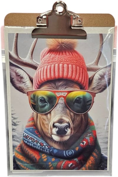 Give X - Klembord - A5 poster - Hond - Winter