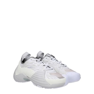 Lanvin Witte Leren Sport Sneakers