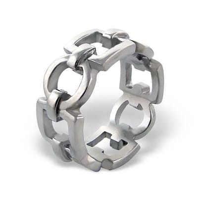 Amanto Ring Ayhan - 316L Staal - 9mm - Maat 60-19mm