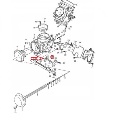 Diafragme Membrane de carburateur origine pour moto Suzuki 650 SV 13480-10F00