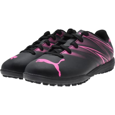 Puma Heren Attacanto Turf Trainings Voetbalschoenen (Zwart/roze)
