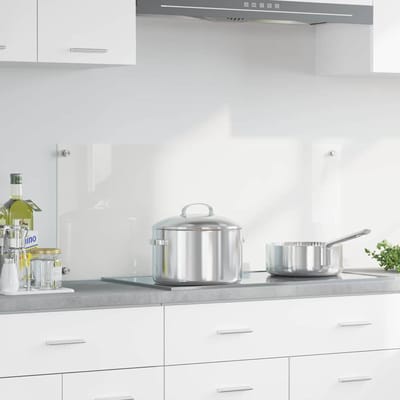 vidaXL - Keukenachterwand - Transparant - 100 - x - 40 - cm - gehard - glas