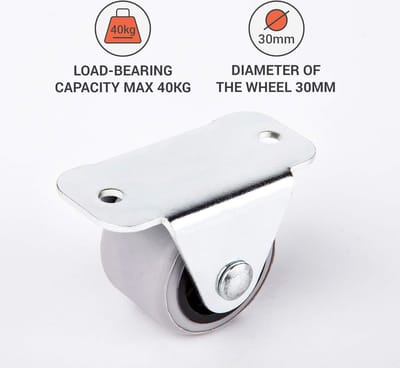 Heavy Duty Castors - Zwaarlast Zwenkwielen / Trolley Wielen voor Meubels,(Pack of 20)