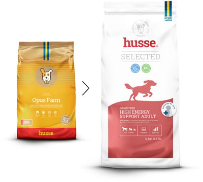 Husse Opus Farm - Graanvrij Hondenvoer, Hondenbrokken zonder Granen, Glutenvrij Droogvoer Hond - Kip & Aardappel - - 5 x 100g proefpakket