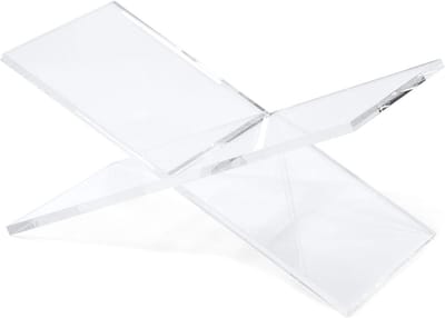 Acryl Boekhouder - Leesstandaard Set - Boeken Presenteren - 2-Delige Set - 15 x 30 x 10 cm - Transparant