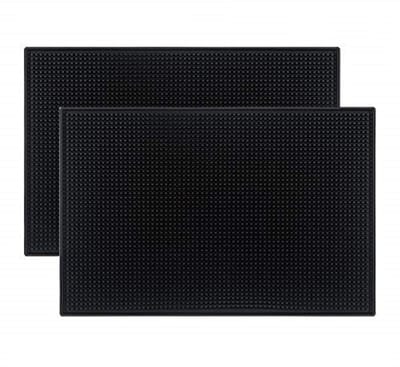 Dailygoods- Barmatten Antislip - Set van 2 - Rubber - 45 x 30 cm - Morsmatten - Droogmat voor Keuken/Bar - Poreus Ontwerp - Serveermat