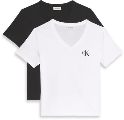 Calvin Klein Jeans 2 Pack Cotton V-Neck T-Shirts