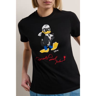 Karl Lagerfeld Disney Regular T-shirt Black Taglia: XS | Maglie Sportivi Outlet | Donna | Nero
