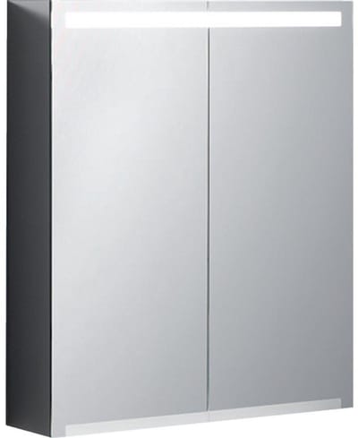 Geberit Option spiegelkast – 60x70x15 cm – directe LED boven – 2 deuren – Wit
